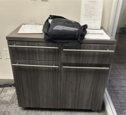 [#D5-53] 18" x 36" x 29.5"  2 drawer, 2 door credenza