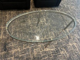 [#C3-61] Glassoval  coffee table