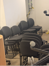[#B12-11] Office style chairs, no arm rests