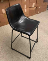 [#B1-15] Black leather stool
(counter height)