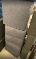 [#B11-24] Grey cube ottoman