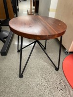 [#C11-30] Side table w/black base