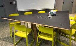 [#C6-43] Triangle conference table