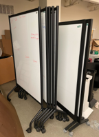 [#F4-47] Rolling whiteboards (black frame)