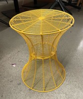 [#C11-50] Yellow metal side table
