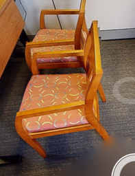 [#B9-7] Circles guest chair, wood