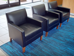[#B12-5] Black lounge chair