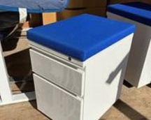 [#D16-63] Mobile Bf Ped-White W/Blue Uph Top
