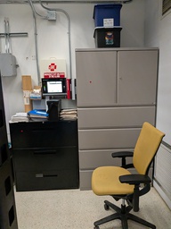 [#D21] Grey Storage Cabinet