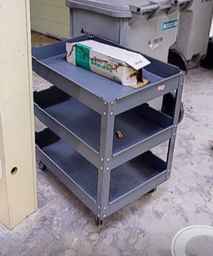 [#L1-73] Mobile cart 1 grey 1 blk 1 beige