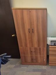 [#D21-40] Book / 2 drawer lateral with doors, wood