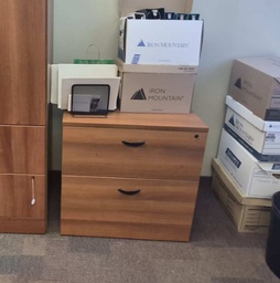 [#D6-400] 2 drwer lateral file cabinet, wood