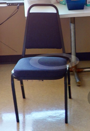 [#B4-9] Blue cafe chair