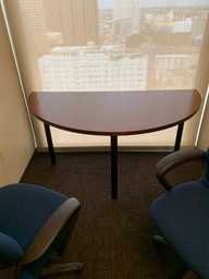 [#C11-86] 1/2 moon table