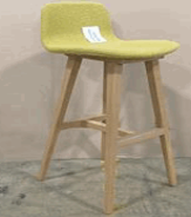 [#B1-30] Kuskoa Upholstered Stool, Barstool, Fully Upholstered