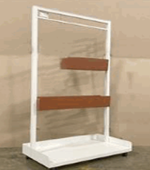 [#D19-35] Open Planter Kiosk, Hanging (3 wide) Planter, 36Wx20Dx72H