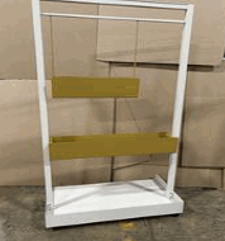 [#D19-38] Open Planter Kiosk, Hanging (3wide) Planter, 36Wx20Dx72H