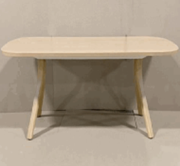 [#C4-46] Soft Rectangle Canteen Table, Task Height, No Cut-Out, 72Wx30Dx29H