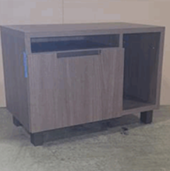 [#D20-90] Elevated Double Credenza, File/Cubby, Feet, upStage Handle, 30Wx16Dx21H
