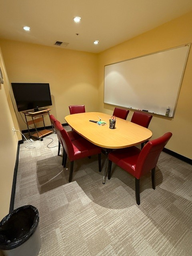 [#C5-16] 6'x42'' Wood Conference Table w/ Metal Legs 