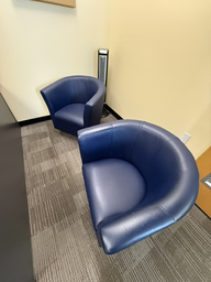 [#B12-29] Blue Lounge Chairs