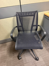 [#B13-65] Misc. Black Mesh Rolling Chairs