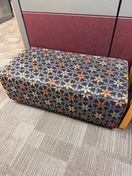 [#B2-68] Oblong Fabric Benches (43x21x16)