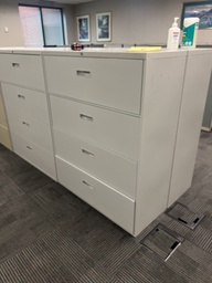 [#D10-9] 42" grey lateral cabinet
