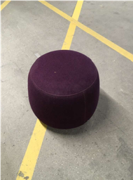 [#B11-17] ROUND FABRIC STOOL