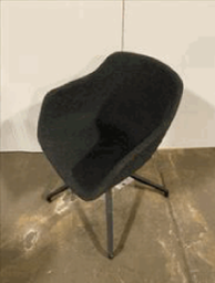 [#B12-8] Kuskoa Bi Upholstered Desk Chair (Dark Grey) Fabric