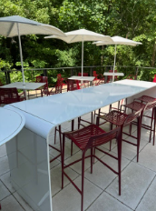 [#C2-2] BAR HEIGHT OUTDOOR TABLE