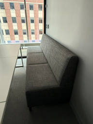 [#B7-63] Grey Armless Couch