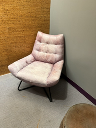[#B12-65] Pink Distressed Chairs