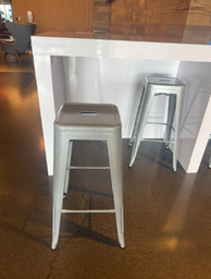 [#B1-1] Bar Stools--silver