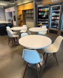 [#C2-23] White Round Table