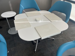 [#C4-25] 42" square table standard height w/ power