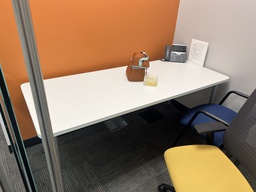 [#C4-26] 30"x72" White 4-leg table