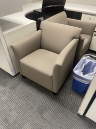 [#B12-14] Tan soft seating lounge chair