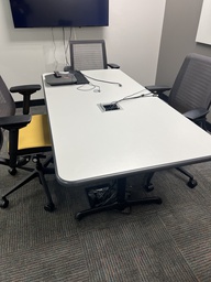 [#L1-32] 10' x 4' grey speckled conference table