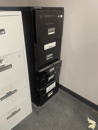 [#D11-38] Fireproof 21" black lateral file