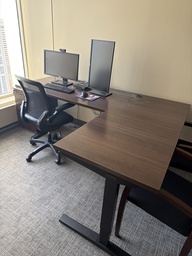 [#E10-15] 80x60 L SHAPED HAT DESK