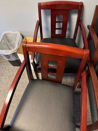 [#B9-111] LEATHER GUEST CHAIRS