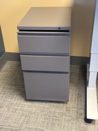 [#D16-161] 19 1/2 x 14 5/8 x 27 GREY PED