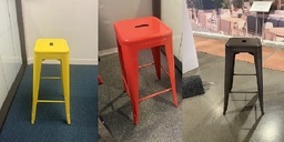 [#B1-208] Metal Stools (Assorted Colours)