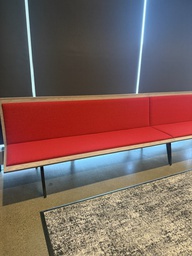 [#B2-212] Red bench 5 seat unit of 25 feet x 1 unit