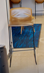 [#B1-6] Gold barstool