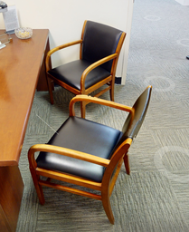 [#B9-4] Black guest chair
