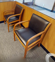 [#B9-4] Black guest chair