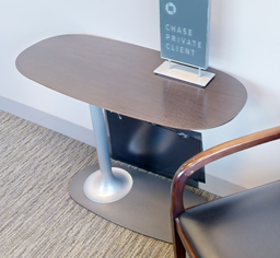 [#C11-14] Oval side laptop table