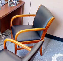 [#B9-2] Black guest chair